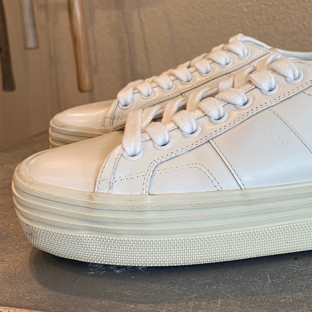 Women's Saint Laurent SL/39 Platform Court Classic - Picture 4 of 16